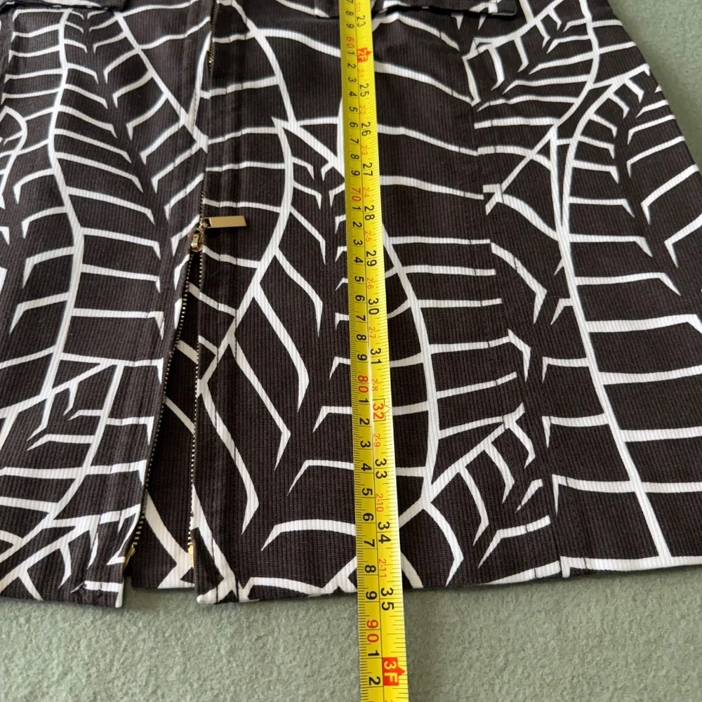 Tory Burch‎ Sleeveless Front Zipper Brown Cotton Dress Size 4